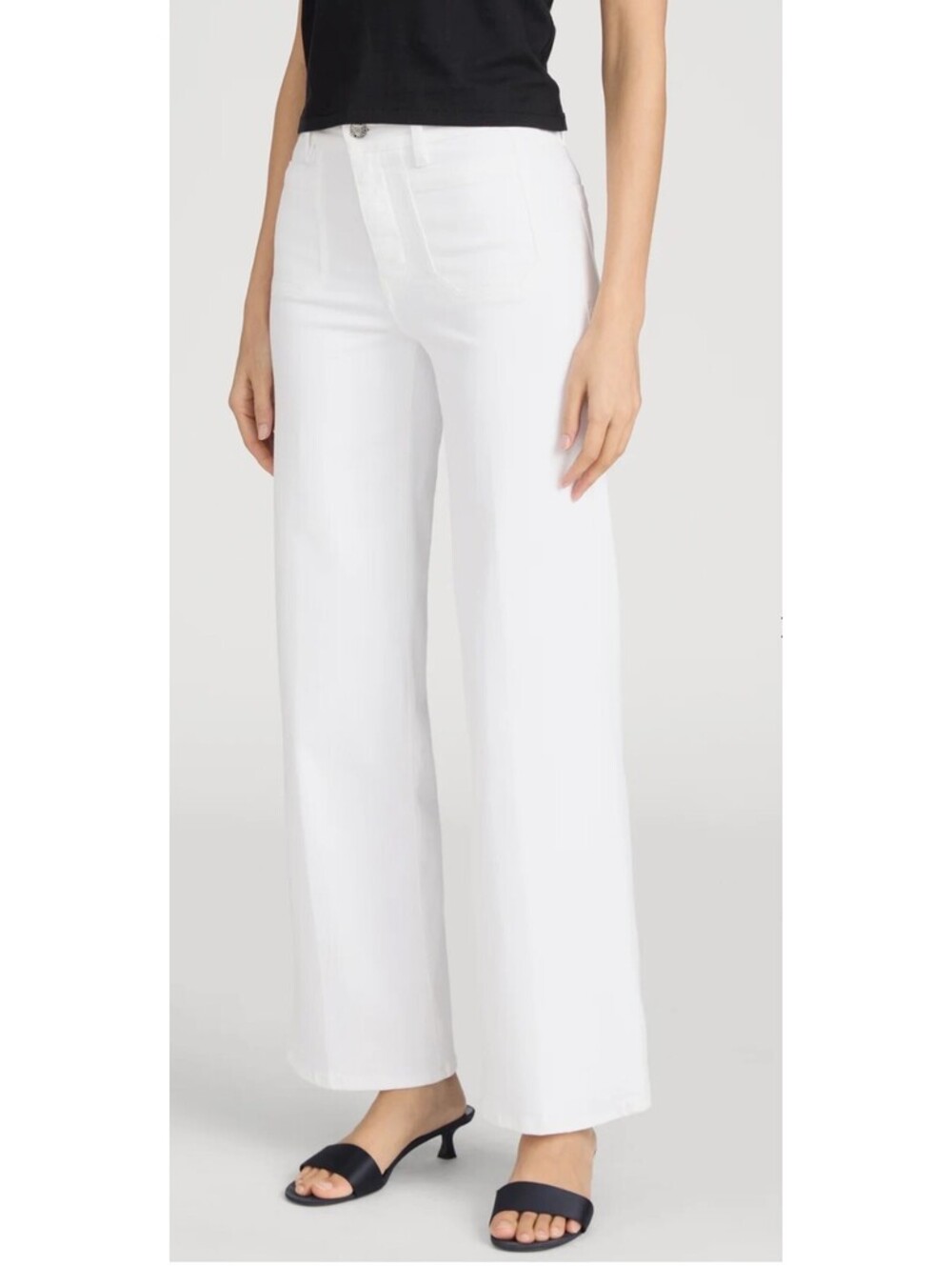 NWT $228 MSRP FRAME Le Slim Palazzo Wide Leg Denim Jeans Size 26 - Picture 5 of 5